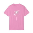 thumbnail image 2 of NAMTYQX Blouses for Women Casual Graphic Muster Short Sleeve Light Loose Fit Airoft Trendy Plus Size Crewneck Shirts for Women Pink Size M, 2 of 5