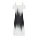 thumbnail image 5 of ICHUANYI Clearance Women's Summer Lace Suspender V-Neck Fashion Print Loose Dress Suspender V-Neck Dress(Black, S) ICHUANYI WER2023081401546, 5 of 6