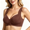 thumbnail image 3 of Tqyyweavej Front Closure Bra for Women Oversized Lightweight Solid Color Seamless Bras No Underwire Comfy Everyday Bras, Gifts for Women, 3 of 9