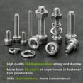 thumbnail image 5 of 1160Pcs M3/M4/M5/M6 Nuts and Bolts Assortment Kit,304 Stainless Steel Hex Socket Head Cap Metric Machine Screws with Lock Washers 8MM to 25MM, 5 of 7