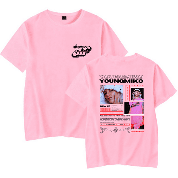 Young Miko Merch New EP Vintage T-Shirt Men Women Fashion t shirt Men Women Rapper Cool Summer Short Sleeve Shirt Casual Streetwear Top Tee