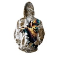 thumbnail image 3 of Ropa de otoño para hombre, camisetas Y2k para hombre, sudadera con capucha para hombre, sudadera con estampado de espantapájaros aterrador, sudaderas con capucha con cremallera, sudadera holgada con c, 3 of 5