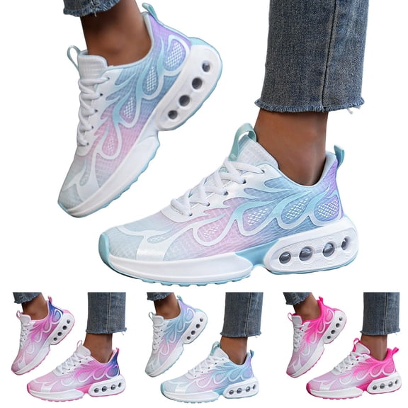 Pandaie Running Shoes Womens Lightweight Fashion Sport Sneakers Cushioned Casual Walking Athletic Non Slip Tennis Shoes for Gym Workout Jogging Hot Pink Size 6.5