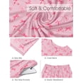 thumbnail image 5 of MINTREUS Valentine's Day Lounge Sets for Women Knit Short Sleeve Tops and Long Pants Soft Comfy Pajamas Set Oversized 2 Piece Outfits S-2X, 5 of 8