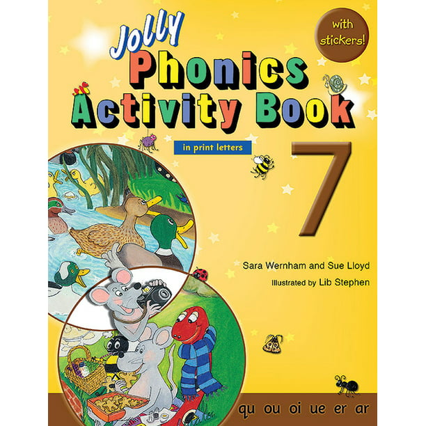 jolly phonics activity books set 1 7 jolly phonics activity book 7 in print letters american english edition paperback walmart com