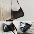 thumbnail image 3 of Gustave Women Clear Tote Shoulder Bag Stadium Approved Small Jelly Underarm Bag Crossbody Handbag Transparent PVC Clutch Purse for Concerts Sports Events Travel - Black, 3 of 8