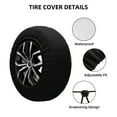 thumbnail image 2 of Goofa Lava Dragon Pattern Universal Tire Cover for Jeep, SUV, Truck, and Trailer – Waterproof, UV-Resistant,Easy to Install, Fits 14"-17" Tires-17 inch, 2 of 6