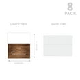 thumbnail image 5 of Koyal Wholesale Groomsmen Wedding Day Gift Cards with Envelopes set of 8 Rustic Wood On My Wedding Day Cards, 4 x 6-In, 5 of 5