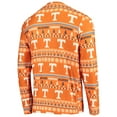 thumbnail image 3 of Men's Concepts Sport Tennessee Orange Tennessee Volunteers Ugly Sweater Knit Long Sleeve Top and Pant Set, 3 of 5