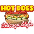thumbnail image 1 of SignMission D-DC-24-Hot Dogs Best in Town 24 in. Hot Dogs Best in Town Concession Decal Sign - Cart Trailer Stand Sticker Equipment, 1 of 1