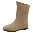 thumbnail image 1 of B91xZ Winter Boots for Women High Chunky Block Heel Mid Calf Boots,Khaki 9, 1 of 5