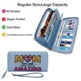 thumbnail image 3 of GEEAD Slim Long Wallet with Zipper Closure Spacious Everyday Wallet for Women Amazing Heart Mom Eyecatching Accessory Suitable for Women and Men, 3 of 10