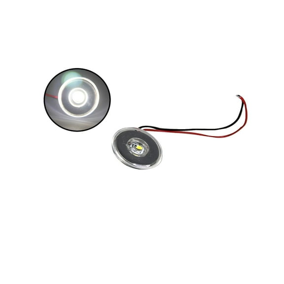 Pactrade Marine Boat Auto RV Trailer LED Courtesy Livewell Round Clear Light
