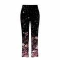 thumbnail image 4 of Pantalon Décontracté Large Imprimé Mode Printemps et Été pour Femmes 3, 4 of 4