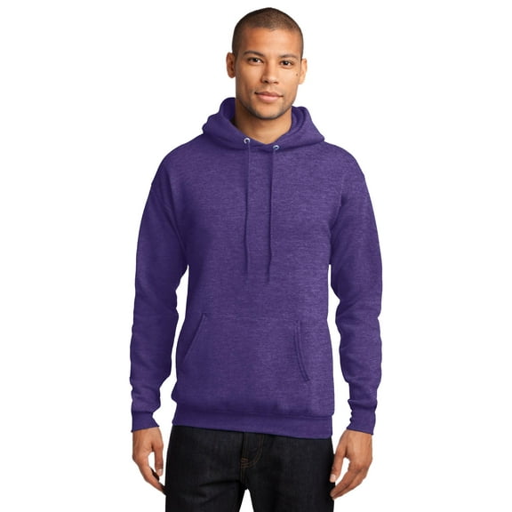 Port & Company Core Fleece Pullover Hooded Sweatshirt-L (Heather Purple)