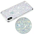 thumbnail image 3 of Allytechgroup Glitter Bling Case Compatible with Apple iPhone XS Max for Girls Women, Slim Fit Soft TPU Back Cover Anti-Scratch Bumper Shockproof Phone Case for iPhone XS Max, White, 3 of 5