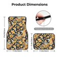 thumbnail image 5 of Pofeuu Mushrooms Honeycomb Print Car Foot Mat Set of 4 Pieces - All-Weather Full Set Floor Mats for Cars Trucks SUVs, 5 of 7
