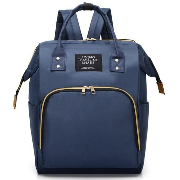 Diaper Bag Backpack,Caveen Multifunctional Mommy Nappy Bags with Insulated Pockets, Waterproof, Large Capacity, Blue