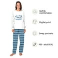 thumbnail image 2 of Snowman Long Sleeve Matching Christmas Pajamas, Baby It's Cold Outside Winter Pajamas, Soft Cotton And Poly Blend, 2 of 7