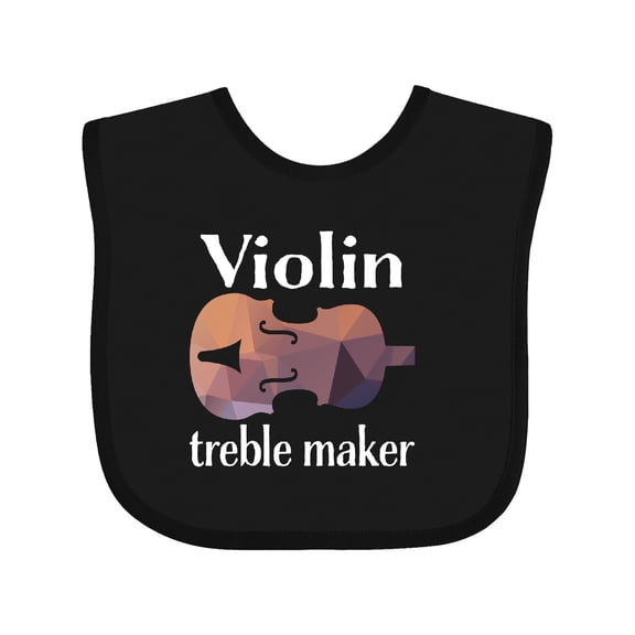 Inktastic Violin Treble Maker Funny Violinist Music Boys or Girls Baby Bib