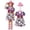 Blue, variant on Girls Western Rodeo Dress Up Outfit Dress Western Cowboy Style Cos Clothes Kids' Vest & Bandana Set (3-8Y)