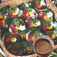 thumbnail image 3 of Almacenamiento De Ratán Redonda Cesta De Comida Tejida A Mano Con Asas Para Exhibición De Desayuno De Fruta De Pan Inevent HA046174-02, 3 of 6
