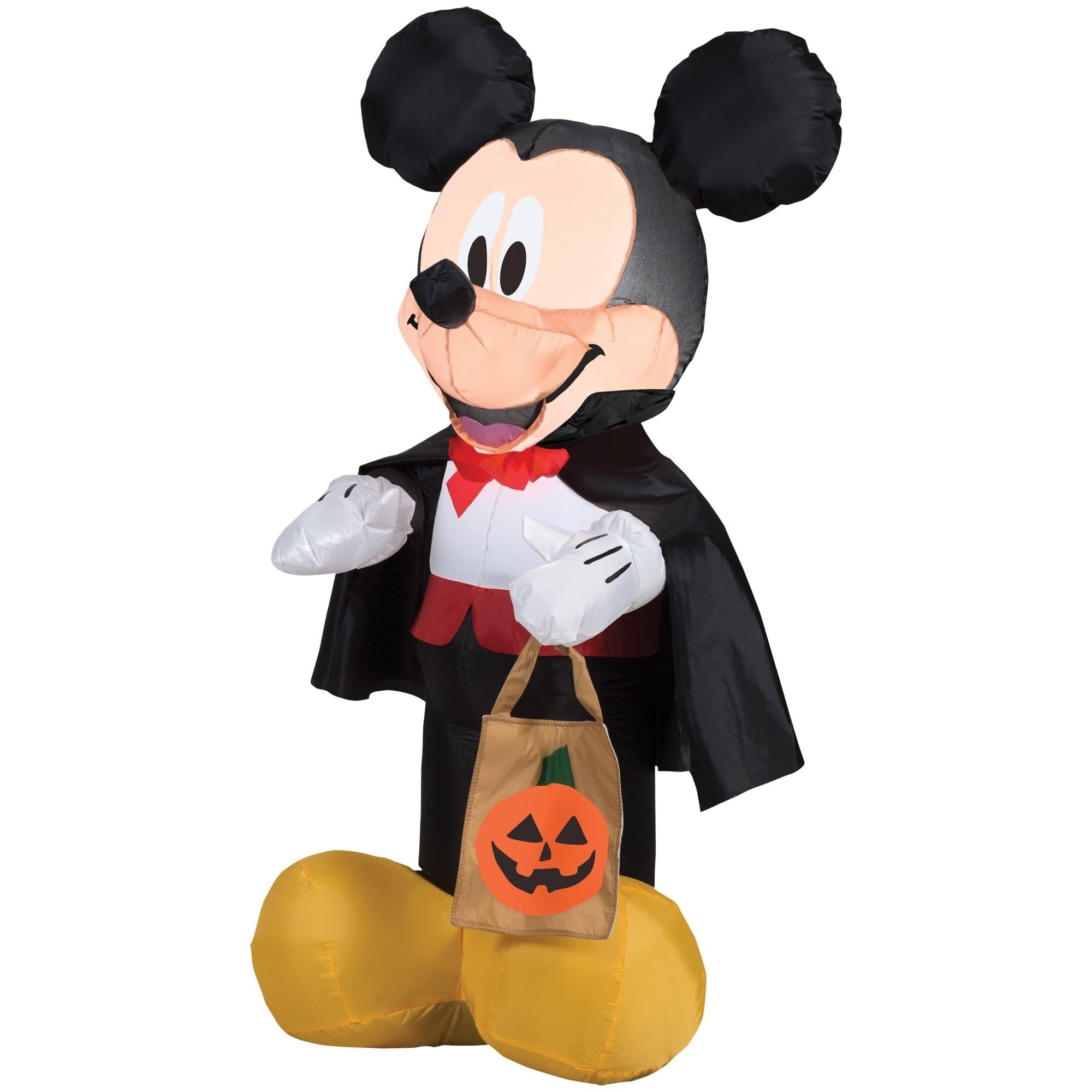  Mickey  Mouse Vampire with Tote Airblown Halloween  