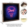 thumbnail image 2 of Basketball Dunk Hoop Wooden Sign Wall Plaque - Vintage Art Decoration, Wall Decoration - Ideal Gift For Home Decoration, Living Room, Bathroom, Bedroom, Garden, Dining, Bar, Cafe, Festival Party De, 2 of 7