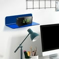 thumbnail image 4 of Estantes acrílicos para almacenamiento, repisa de exhibición, colgante de pared, estante flotante pequeño, estantes flotantes para altavoz inteligente Azul, 4 of 7