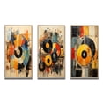 thumbnail image 2 of Designart "Vintage Vinyl Records II" Music Framed Wall Art Set Of 3 - Multi-Color Vinyl Records Frame Gallery Wall Set For Home Decor, 2 of 6
