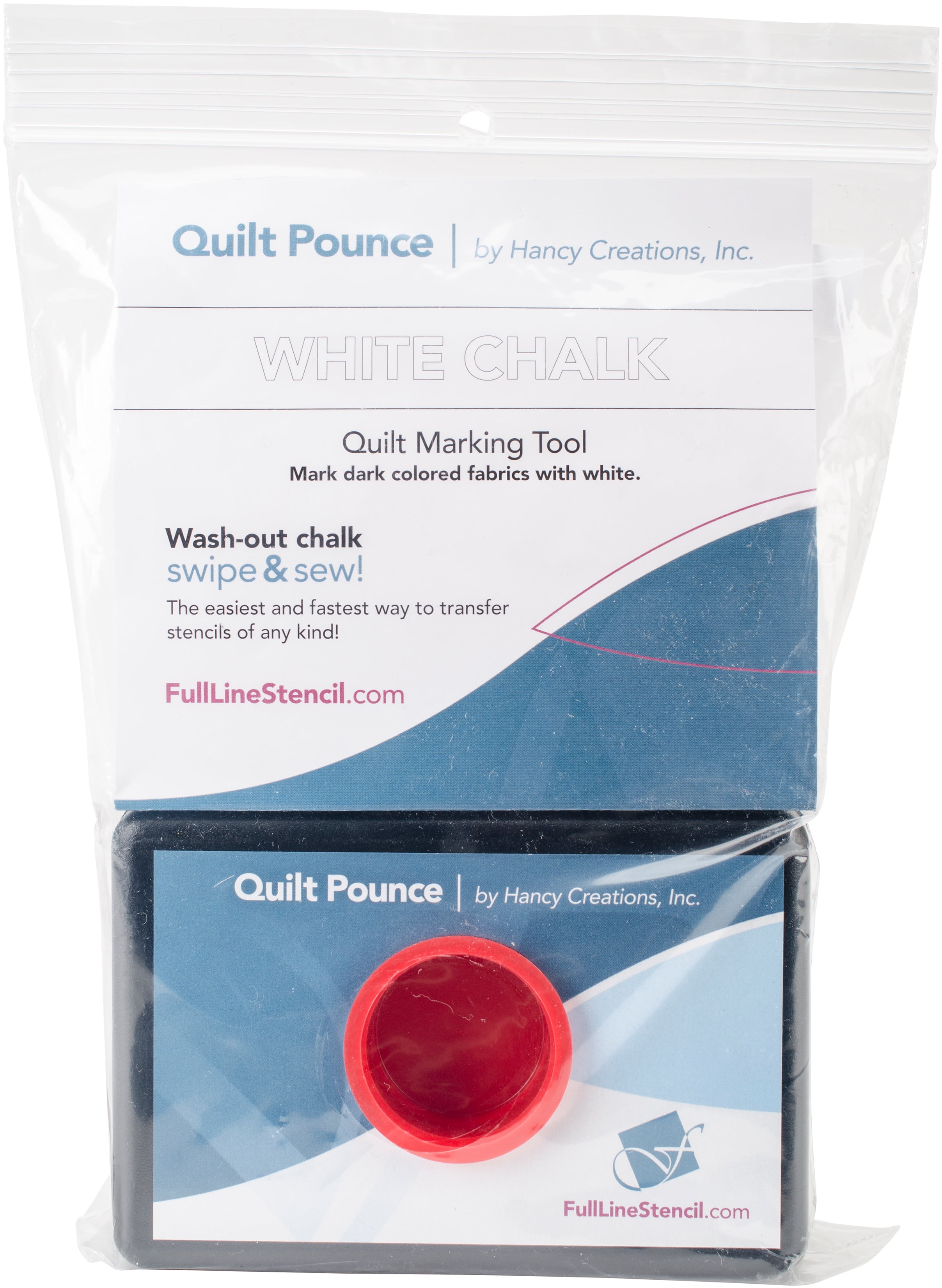 Hancy Quilt Pounce Pad W/Chalk Powder4oz White