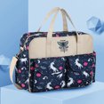 thumbnail image 2 of Bolso Tipo Momia Con Impermeable para Mujer Bolso Cruzado para Madre Y Bebé Gran Capacidad (unicornio Azul Marino) Azul Marino 6068, 2 of 5