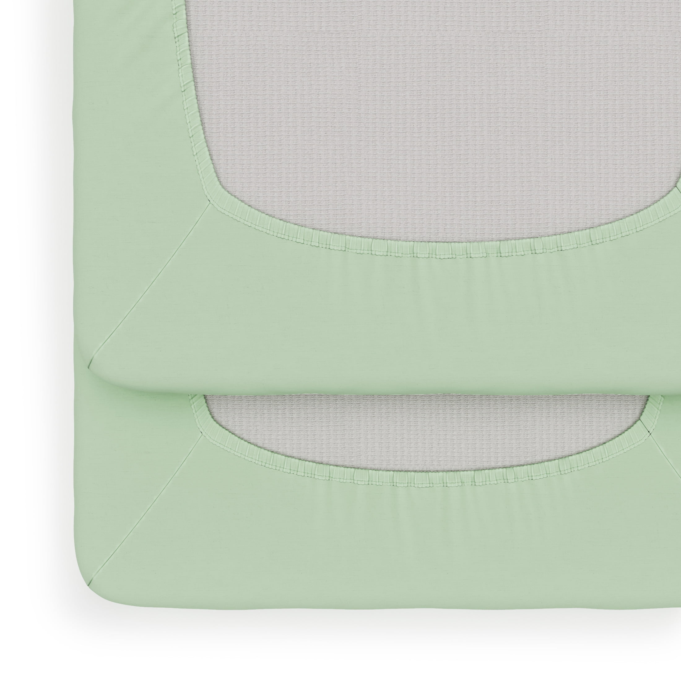 Foundations SafeFit Full-Size Crib Sheets, 100% Cotton, Heavy-Duty Elastic, 6-Pack, Mint