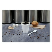Dart Foam Drink Cups, 12 oz, Squat, White, 1,000/Carton