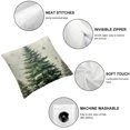 thumbnail image 4 of Nawypu Pine Tree Throw Pillow Covers, Green Rustic Style Natural Forest Winter Snowflake Square Decorative Pillowcase Cushion Cover for Home Sofa Bed Outdoor,Set of 2, 4 of 6
