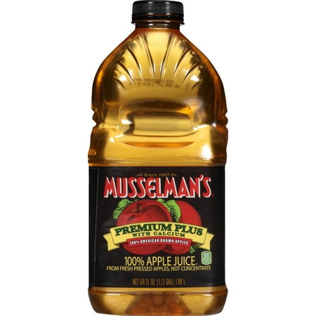 Musselman's Premium with Calcium 100% Juice, Apple, 64 Fl Oz, 1