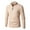 Beige Jacket for Men, variant on hopeusince Men's Turtleneck Zipper Ribbed Knitted Sweater Slim Fit Jumper Tops Beige L