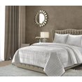 thumbnail image 1 of Tribeca Living FLORENCEQUIKISI Florence Velvet Oversized Solid Quilt Set King Silver Grey, 1 of 3