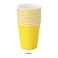 thumbnail image 4 of Bearachild Vasos desechables no tóxicos, vasos de papel de calidad alimentaria, resistentes a desgarros, línea suave, ingredientes seguros, 50 Mostrada amarillo, 4 of 6