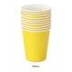 thumbnail image 4 of Kearding 50x vasos desechables no tóxicos, vasos de papel de fiesta de línea suave resistentes a desgarros de calidad alimentaria, vasos para Mostrada amarillo, 4 of 6
