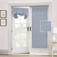 thumbnail image 1 of Cortina Cortinas de 2 paneles para atar para ventanas, lino texturizado, cortinas de privacidad para bloqueo solar interior, cortina opaca térmica para ventana, cocina, patio, puertas, cenefa, 26.0 x Irfora Cortina, 1 of 7