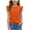 Orange1, variant on Maean Girls Shirts Ruffle Short Sleeve Cute Blouses Top Summer Loose Crew Neck Tshirts 5-13 Years