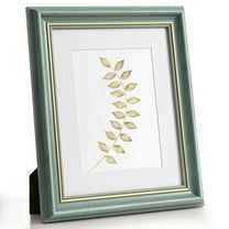 SUMGAR 8x10 Picture Frame Vintage Christmas Gree Distressed Gold Line Beading Photo Frames Antique Wall Hanging Tabletop Display, Holiday Home Decor Gift for Anniversary