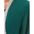 thumbnail image 5 of INSPIRE CHIC Women's Evening Shurg Sequin Beaded Open Front Cocktail Formal Bolero XL Dark Green, 5 of 6