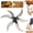 1PC 6 blades, variant on Heavy-Duty Grass Shredding Blade, Household Farming Grass Shredder Knife Blades, Replacement Cutting Knife for Electric Yard Shredders, Stainless Steel Tool with Adjustable Diameter(1PC 4 Blades)