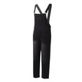 thumbnail image 6 of LIIPEE Women Jean Pants Casual Loose Straight Wide Leg Denim Suspenders Pants With Pockets Female Stylish Hiking Travel Jogging Pants,Black,M, 6 of 6