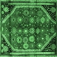 thumbnail image 1 of Ahgly Company Indoor Square Persian Emerald Green Traditional Area Rugs, 7' Square, 1 of 4
