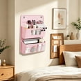 thumbnail image 4 of Wall Mounted Storage Organizer With 2 Layered Pockets Wall Hanging Cloth Bag For Dormitory Bedroom, 4 of 6