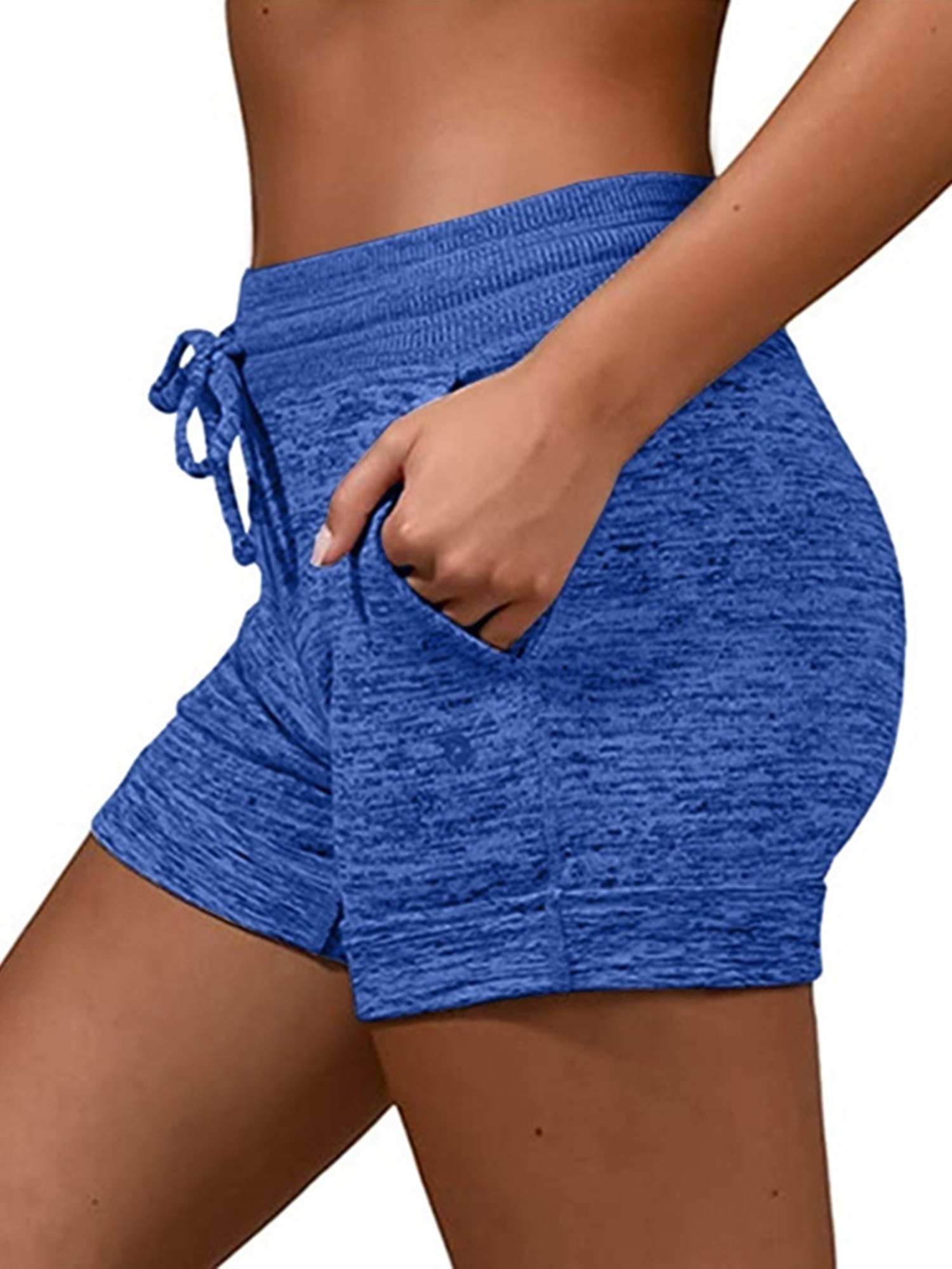 Avamo S 5xl Women Beach Shorts With Pockets Casual High Waist Lounge Shorts Summer Slim Fit 6122