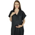 thumbnail image 5 of Bimba Maternity Hospital Kaftan With Belt Rayon Nursing Night Gown, Front & Back Buttons, 5 of 7